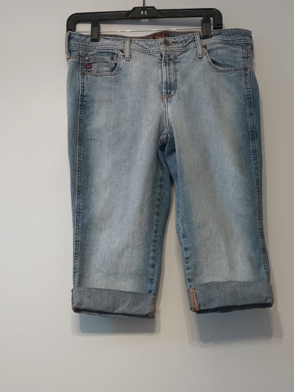 lei Light Blue Denim Capris 15